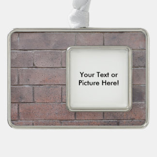 Brick Wall Silver Plated Framed Ornament