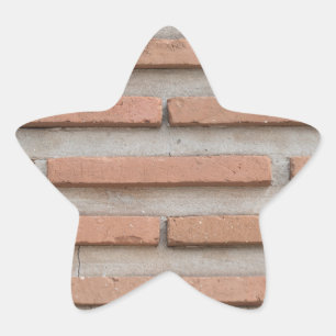 Brick wall star sticker