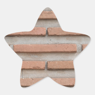 Brick wall star sticker
