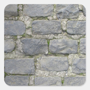 Brick Wall stickers, customise Square Sticker