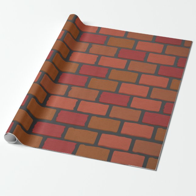 Brick wall texture wrapping paper (Unrolled)