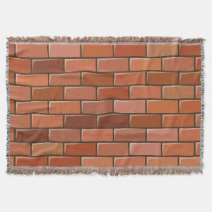 brick wall throw blanket