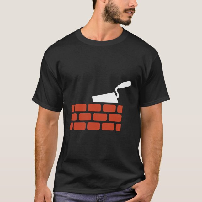 Brick Wall Trowel T-Shirt (Front)
