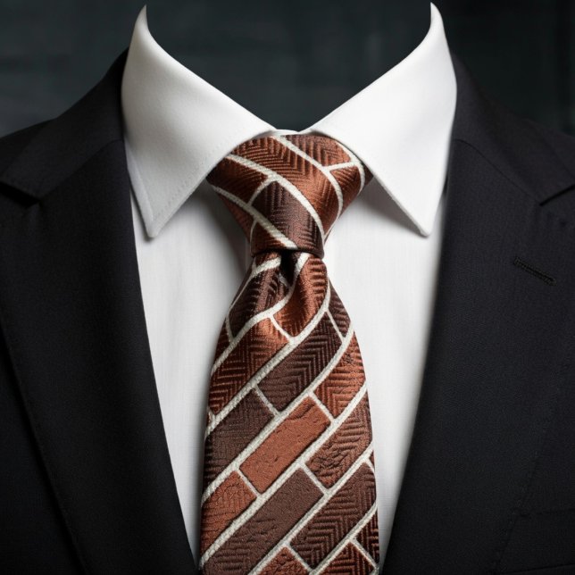 Brick Wall Urban Industrial Pattern Tie (Creator Uploaded)