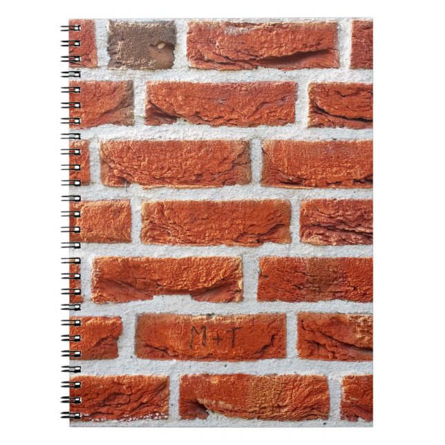 Brick wall wall background building notebook (Front)