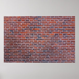 Brick wall wall brickwork masonry poster