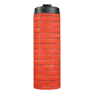 Brick wall wall red bricks thermal tumbler