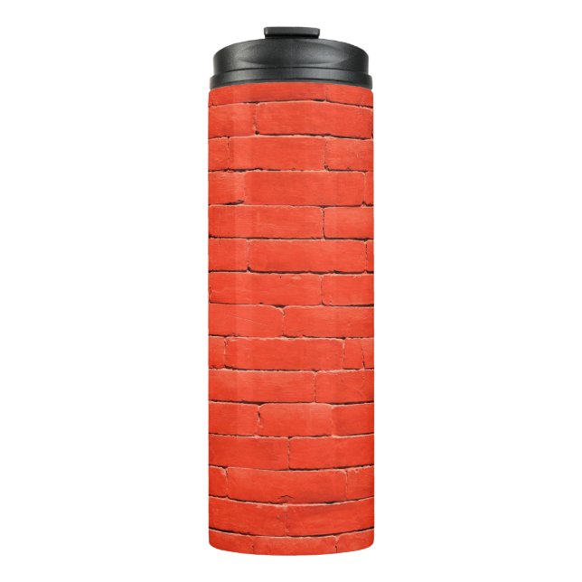 Brick wall wall red bricks thermal tumbler (Front)