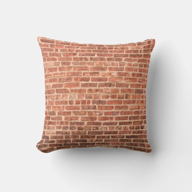 Brick Wall with Dark Gradient at Bottombrick,wall, Cushion (Front)