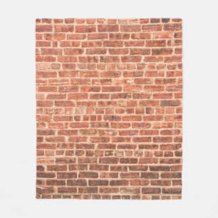 Brick Wall with Dark Gradient at Bottombrick,wall, Fleece Blanket