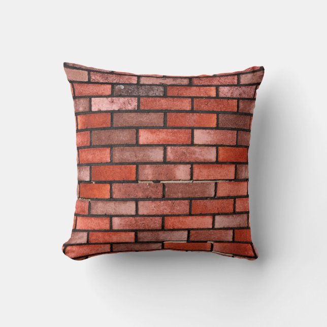 Brick wall with red brick, red brick background. b cushion (Front)