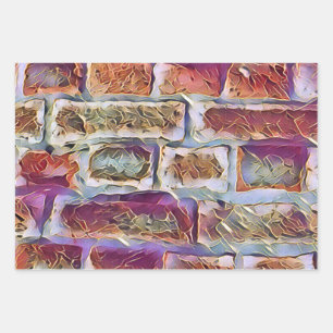 BRICK WALL  WRAPPING PAPER SHEET