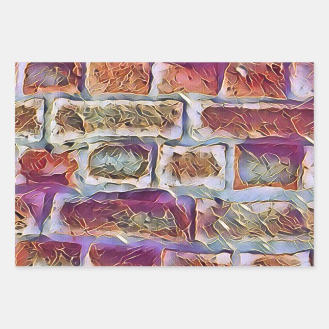 BRICK WALL  WRAPPING PAPER SHEET (Front)
