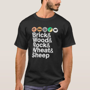 Brick Wood Rock Wheat Sheep T Shirt