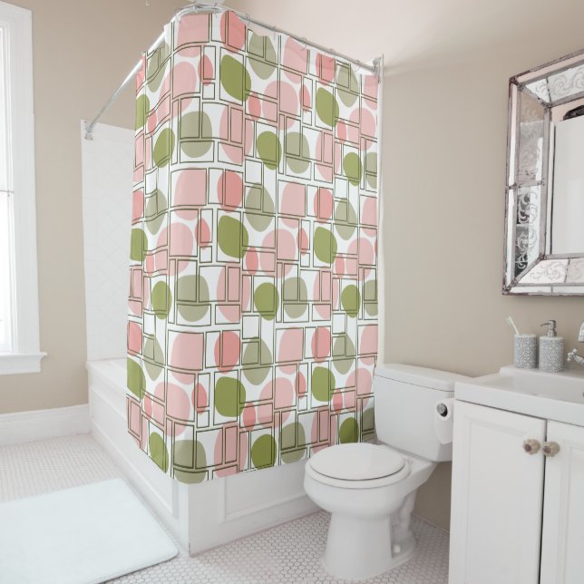 Bricked Blobs  Shower Curtain (In Situ)