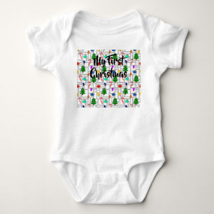 Bricked Christmas  Baby Bodysuit