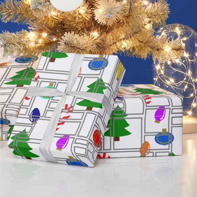Bricked Christmas  Wrapping Paper (Holidays)