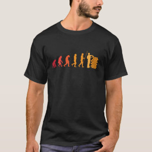 Bricklayer Evolution funny wall builder gift T-Shirt