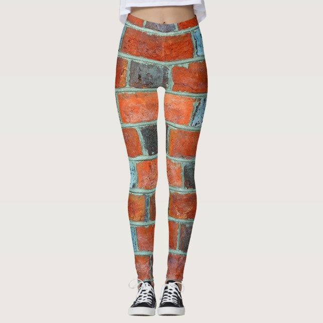 Bricks Abstract Leggings (Front)