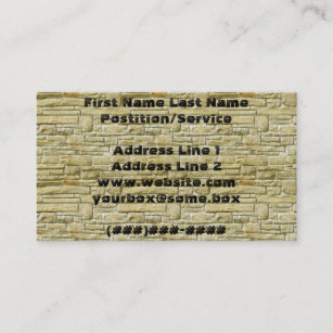 Bricklayer Business Cards | Zazzle AU