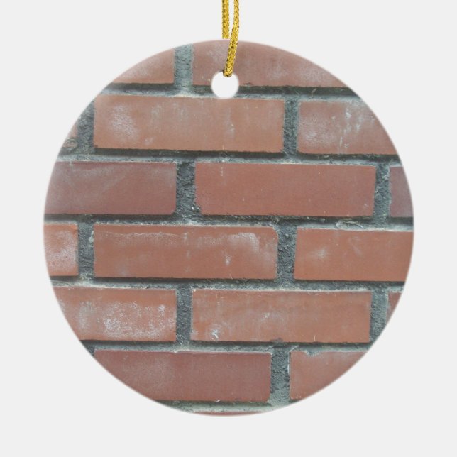 Bricks Ceramic Ornament (Front)