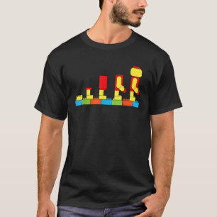 Bricks Evolution Master Builder Building Blocks T-Shirt