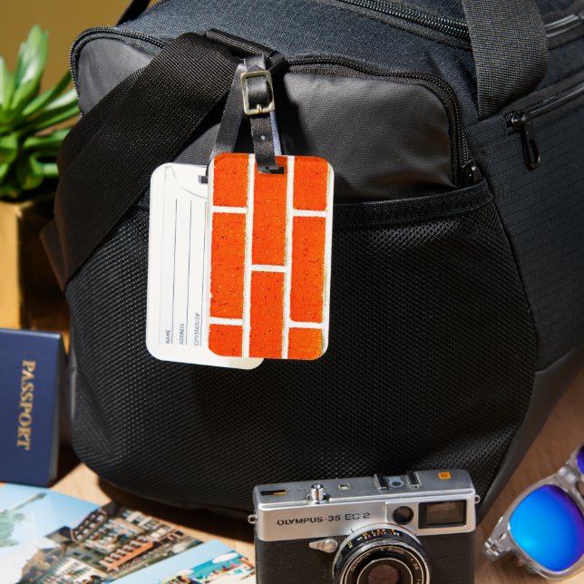 Bricks Luggage Tag (Front & Back)