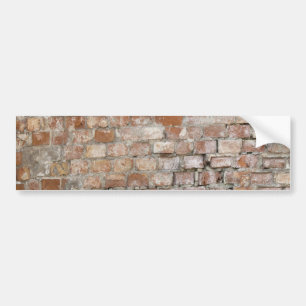 Bricks old wall bumper sticker