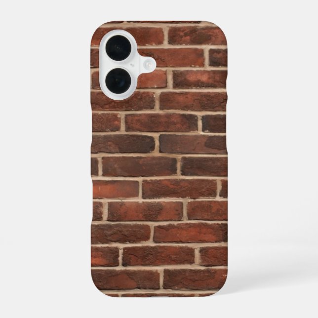Bricks Pattern iPhone 16 Case (Back)
