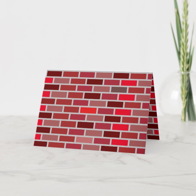 Bricks Stone Worker Fab Cool Birthday Card (Front)