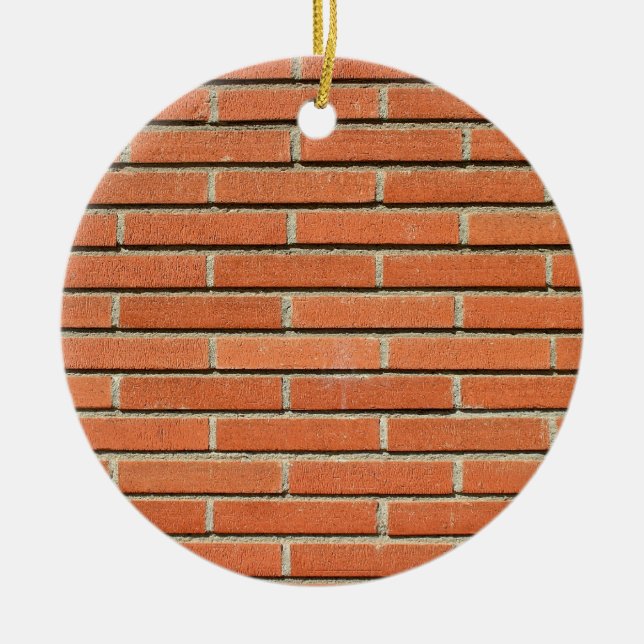 Bricks Wall Ceramic Tree Decoration (Front)