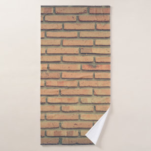 Bricks wall red bricks brick wall bath towel