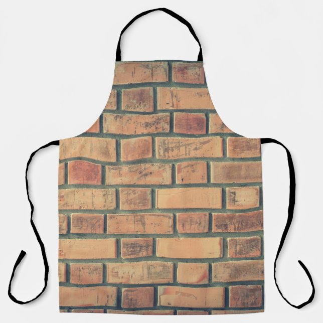 Bricks wall stone wall brick wall apron (Front)
