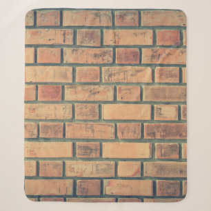 Bricks wall stone wall brick wall sherpa blanket