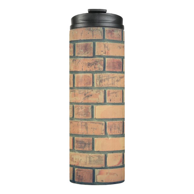 Bricks wall stone wall brick wall thermal tumbler (Front)