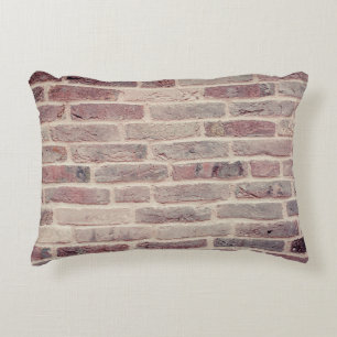 Bricks wall stones structure decorative cushion
