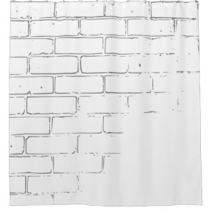 Bricks wall texture background shower curtain