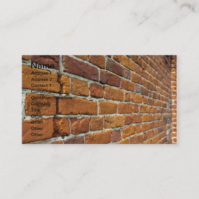 Brickwall Business Card (Front)