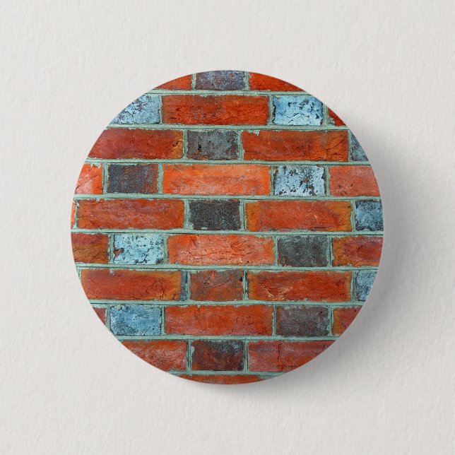 Brickwork 6 Cm Round Badge (Front)