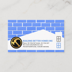 Brickwork Masonry Home Building Handyman Service Business Card