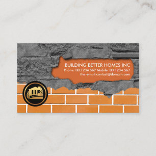 Brickwork Masonry Plastering Works Home Renovation Business Card