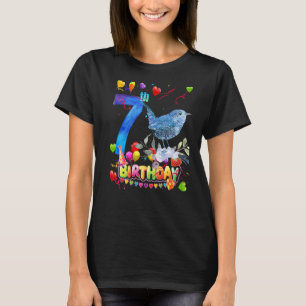 Brid Kids 7 Year Old Brid Birthday Girl Cute Brid T-Shirt
