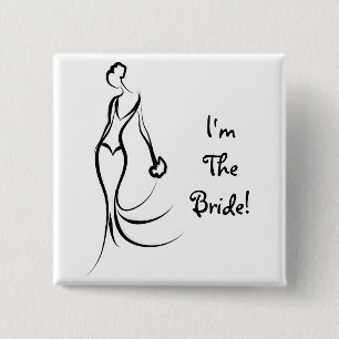 Bridal Accessory-I'm The Bride Pin