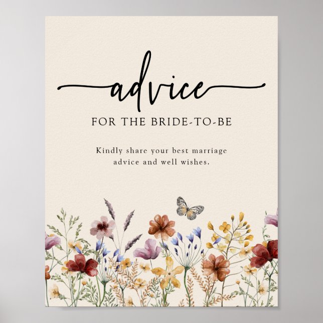 Bridal Advice Poster (Front)