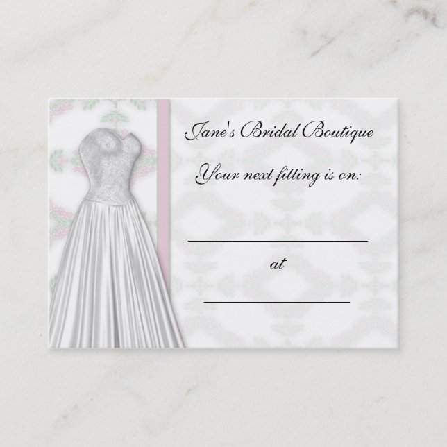 Bridal Appointment Card (Front)