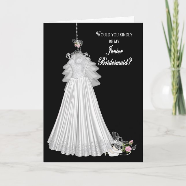BRIDAL ATTENDANT INVITATIONS - JUNIOR BRIDESMAID (Front)