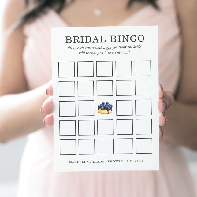 Bridal Bingo | Blueberry Cheesecake Invitation (Creator Uploaded)