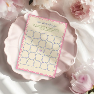 Bridal Bingo Bridal Shower Game Card