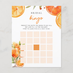 Bridal Bingo Citrus Aperol Bridal Shower Game