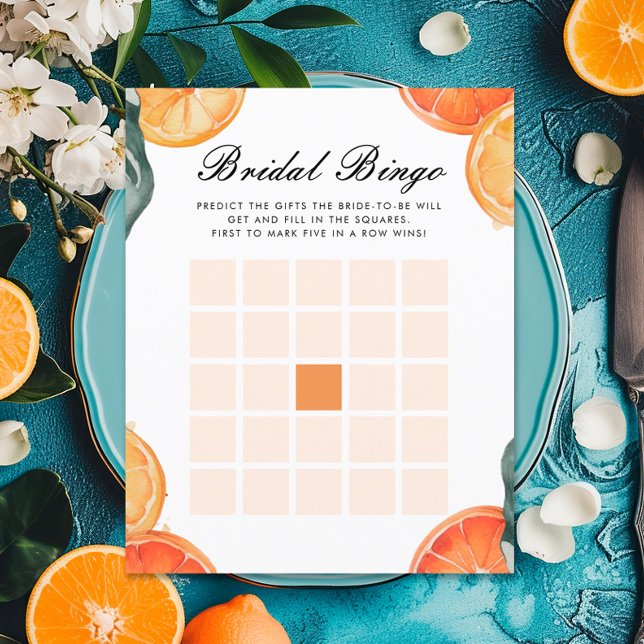 Bridal Bingo Citrus Aperol Bridal Shower Game (Creator Uploaded)